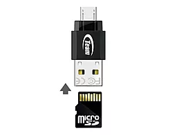 Флешка Team USB 64GB OTG Team M141 (TUSDX64GUHS36) Black