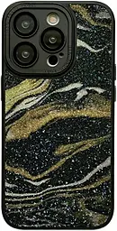 Чохол 1TOUCH Glitter Marble Case для Apple iPhone 14 Black - фото Чохол 1TOUCH Glitter Marble Case для Apple iPhone 14 Black