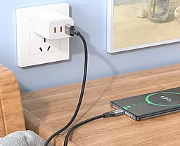 Кабель Hoco X92 USB-A - Type-C 15w 3a 3м cable Black - мініатюра 8 Кабель Hoco X92 USB-A - Type-C 15w 3a 3м cable Black - мініатюра 8