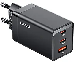 Сетевое зарядное устройство Toocki 67w PD/QC4.0 2xUSB-C/USB-A ports charger black (JCB01) - фото Сетевое зарядное устройство Toocki 67w PD/QC4.0 2xUSB-C/USB-A ports charger black (JCB01)