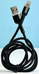 Кабель Denmen D46L USB-A - Lightning 12w 2.4a 1м cable Gray - миниатюра 3 Кабель Denmen D46L USB-A - Lightning 12w 2.4a 1м cable Gray - миниатюра 3