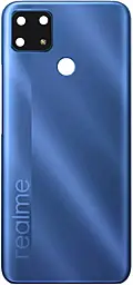 Задняя крышка корпуса Realme C25 / C25s со стеклом камеры Water Blue - фото Задняя крышка корпуса Realme C25 / C25s со стеклом камеры Water Blue