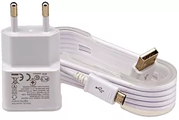 Сетевое зарядное устройство Logicpower АС-003 2А + Micro USB Cable White (LP4097)