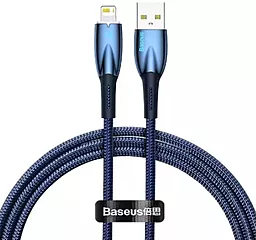 USB Кабель Baseus Glimmer Series 12W 2.4A USB-Lightning Cable Blue (CADH000203)