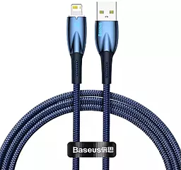 Кабель Baseus Glimmer Series USB-A - Lightning 12w 2.4a 1м cable Blue (CADH000203)