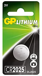 Батарейки GP CR2025 (DL2025) 1 шт. - фото Батарейки GP CR2025 (DL2025) 1 шт.
