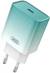 Сетевое зарядное устройство XO CE18 30w PD USB-C fasr charger blue - фото Сетевое зарядное устройство XO CE18 30w PD USB-C fasr charger blue