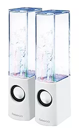 Колонки акустические OMEGA 2.0 OG-12 dansing speakers 6W USB White