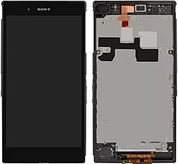 Дисплей Sony Xperia Z Ultra (C6802, C6806, C6833, XL39) з тачскріном і рамкою, оригінал, Black