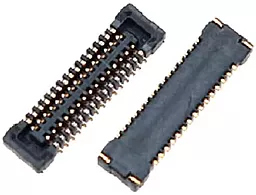 Конектор материнської плати Blackview BV4900 / BV4900 Pro для дисплея, 2*15 pin, Original - фото Конектор материнської плати Blackview BV4900 / BV4900 Pro для дисплея, 2*15 pin, Original