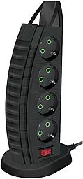 Сетевой фильтр (удлинитель) Voltronic F14 8 розеток 16A 3xUSB-A-1xUSB-C 2M c выключателем чёрный - фото Сетевой фильтр (удлинитель) Voltronic F14 8 розеток 16A 3xUSB-A-1xUSB-C 2M c выключателем чёрный