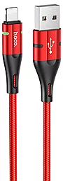 Кабель Hoco U93 Shadow USB-A - Lightning 12w 2.4a 1.2м cable Red - фото Кабель Hoco U93 Shadow USB-A - Lightning 12w 2.4a 1.2м cable Red