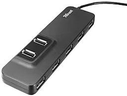 USB хаб Trust Oila 7 Port USB 2.0 Black (20576) - миниатюра 2