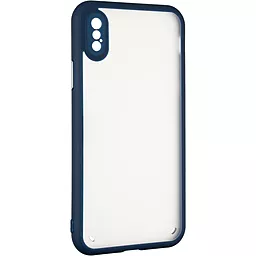 Чехол Gelius Bumper Mat Case New для iPhone X, iPhone XS  Blue - миниатюра 2