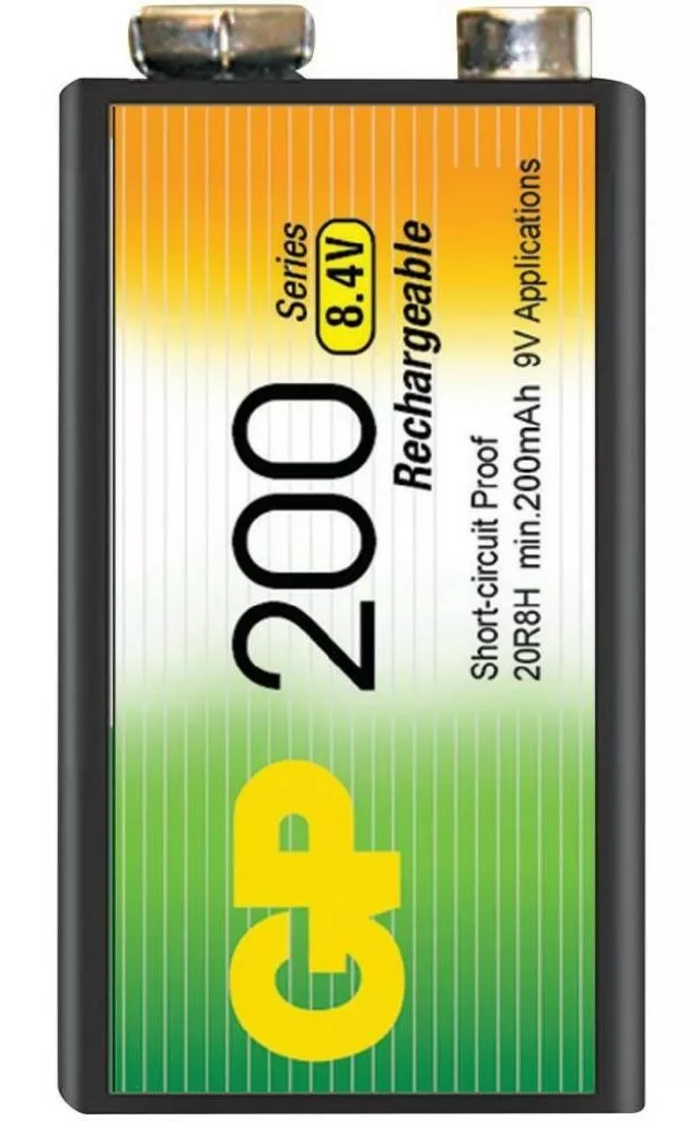 Аккумулятор GP Крона (6F22) 200mAh (GP20R8H-2UE1) - фото 2