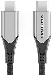 Кабель Vention USB Type-C - Type-C 60w 3a 1м PD cable Black (TAAHF)