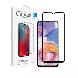 Защитное стекло ACCLAB Full Glue для Samsung Galaxy A23 4G Черный