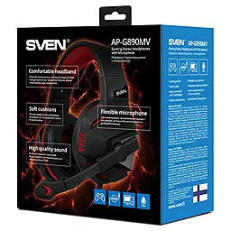 Навушники Sven AP-G890MV Black/Red - мініатюра 4