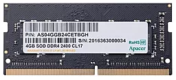 Оперативна пам'ять для ноутбука Apacer DDR4 4GB 2400 MHz (AS04GGB24CETBGH)