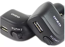Автомобільний зарядний пристрій Ozio 5V/1-2.4A Dual Black