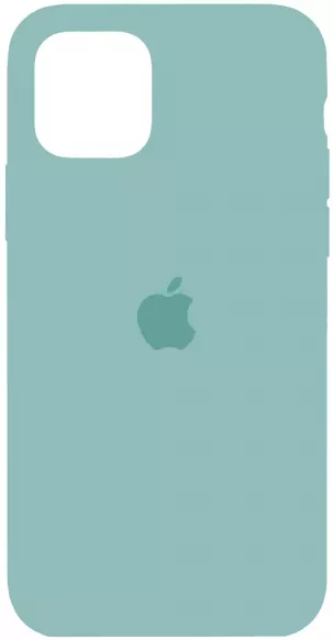 Чехол Silicone Case Full для Apple iPhone 12 Pro Max Light Cyan - фото 1