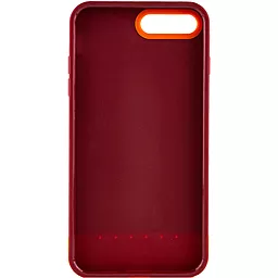 Чехол Epik TPU+PC Bichromatic для Apple iPhone 7 plus, iPhone 8 plus (5.5") Brown burgundy / Orange - миниатюра 2