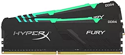 Оперативная память HyperX 16GB DDR4 2400MHz Fury RGB Black (HX424C15FB3AK2/16) - миниатюра 2