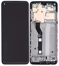 Дисплей Motorola Moto G9 Plus (XT2087) з тачскріном і рамкою, оригінал, Black