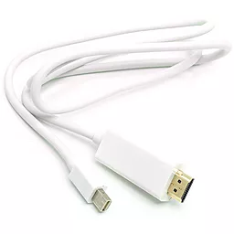 Видеокабель mini DisplayPort - HDMI v1.2 1080p 60hz 1m white (CA912131) PowerPlant - фото Видеокабель mini DisplayPort - HDMI v1.2 1080p 60hz 1m white (CA912131) PowerPlant