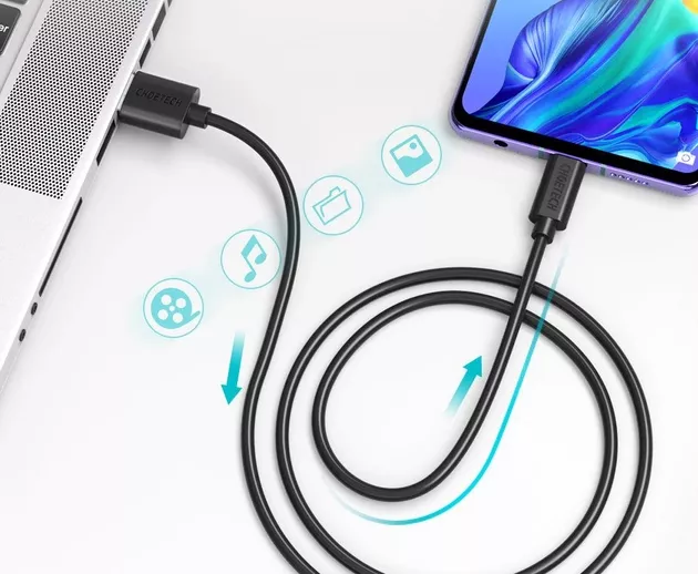 Кабель Choetech USB-A - Type-C 12w 2.4a 3м cable Black (AC0004) - фото 5