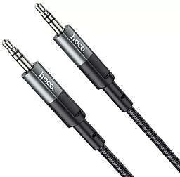 Аудіо кабель Hoco UPA23 AUX mini Jack 3.5mm M/M Cable 1 м gray/black - мініатюра 6