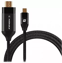 Видеокабель Momax Elite Link Type-C to HDMI Cable 2m Black (DTH1D)