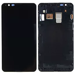 Дисплей Sony Xperia E4 (E2104, E2105, E2114, E2115, E2124) с тачскрином и рамкой, Black