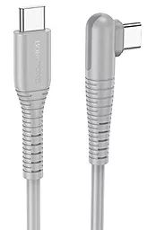 Кабель Borofone BX105 Corriente USB Type-C - Type-C 60w 3a 1м PD cable Gray - фото Кабель Borofone BX105 Corriente USB Type-C - Type-C 60w 3a 1м PD cable Gray