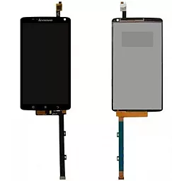Дисплей Lenovo S860 з тачскріном, оригінал, Black - фото Дисплей Lenovo S860 з тачскріном, оригінал, Black
