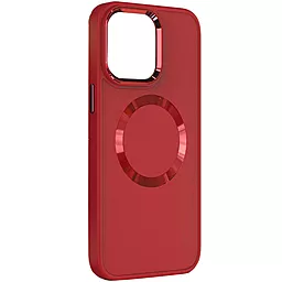 Чехол Epik Bonbon Metal Style with MagSafe для Apple iPhone 13 Red