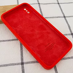 Чехол Silicone Case Full Camera Square для Apple iPhone X, iPhone XS Red - миниатюра 3 Чехол Silicone Case Full Camera Square для Apple iPhone X, iPhone XS Red - миниатюра 3