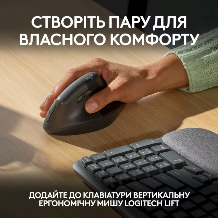Клавіатура Logitech Wave Keys Bluetooth/Wireless Black (920-012304) - фото 12