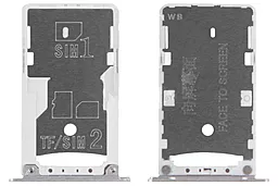 Держатель (лоток) Сим карты Xiaomi Redmi 4X Silver