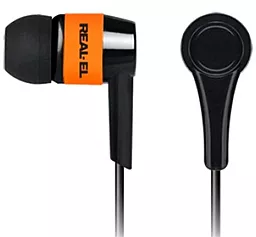 Наушники REAL-EL Z-1005 Black/Orange - фото Наушники REAL-EL Z-1005 Black/Orange