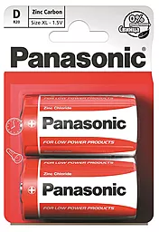 Батарейки Panasonic D (R20) Red Zinc 2шт (R20REL/2BPR) - фото Батарейки Panasonic D (R20) Red Zinc 2шт (R20REL/2BPR)