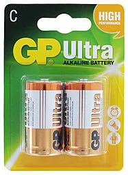 Батарейка GP C (LR14) Ultra 2шт (14AU-U2)