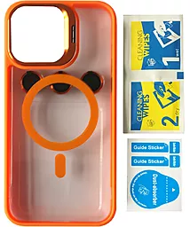 Чехол 1TOUCH Bracket Clear Camera Lens with MagSafe для Apple iPhone 13 Pro Max Orange