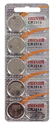 Батарейки Maxell CR2016 1.5V Lithium 5шт. (M-18586100) 1.5 V - мініатюра 3