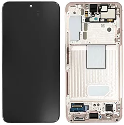 Дисплей Samsung Galaxy S22 S901 с тачскрином и рамкой, сервисный оригинал, Pink Gold - фото Дисплей Samsung Galaxy S22 S901 с тачскрином и рамкой, сервисный оригинал, Pink Gold