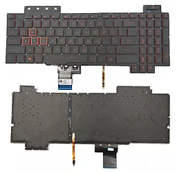 Клавіатура для ноутбуку Asus TUF FX504 series, без рамки, з підсвіткою клавіш