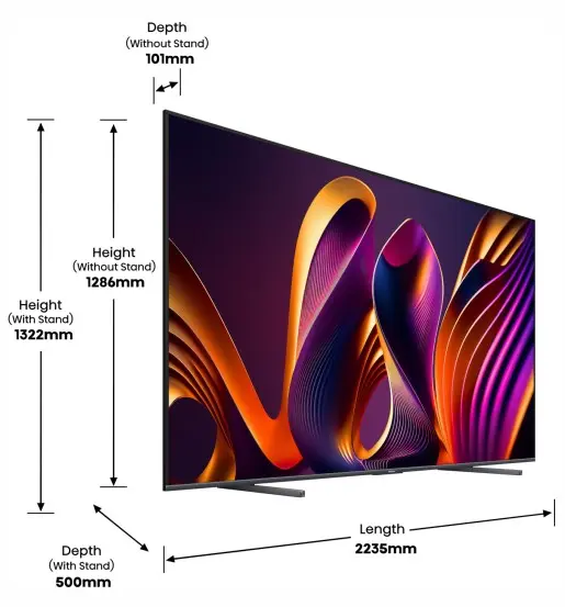 LCDtv>42" HISENSE 100E7NQ PRO - фото 9
