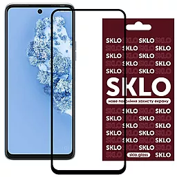 Защитное стекло SKLO 3D (full glue) для TECNO Camon 17P Черный