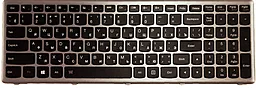 Клавіатура для ноутбуку Lenovo Flex 15 Flex 15D G500s G505s S510p підсвітка клавіш 25-211031 срібляста