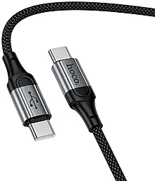 Кабель Hoco X121 USB Type-C - Type-C 60w 3a 1м PD cable Black - фото Кабель Hoco X121 USB Type-C - Type-C 60w 3a 1м PD cable Black
